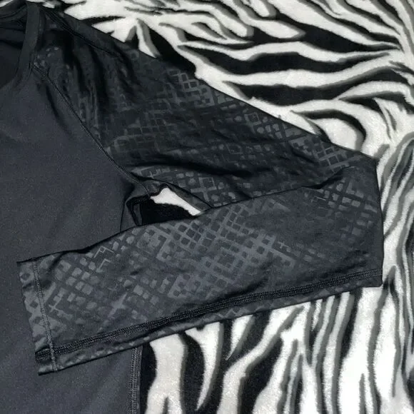 Under armour women’s print long sleeve fitted heat gear workout activewear top - Picture 5 of 11